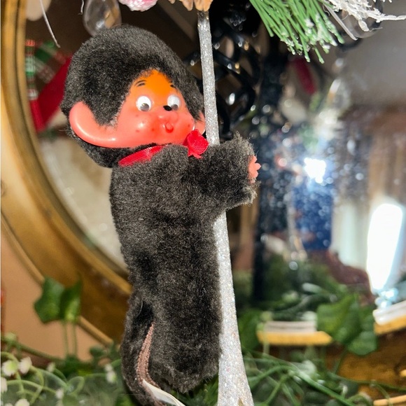 Monchichi Vtg monkey hugger clip 6" googley eyes Atlanta Gerber Novelty - Picture 3 of 12